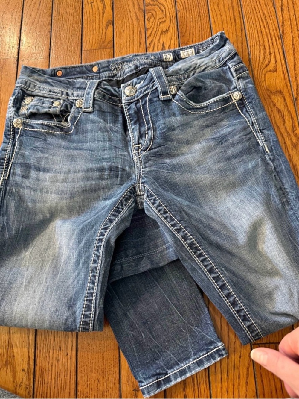 Miss Me’s Blue Skinny Jeans